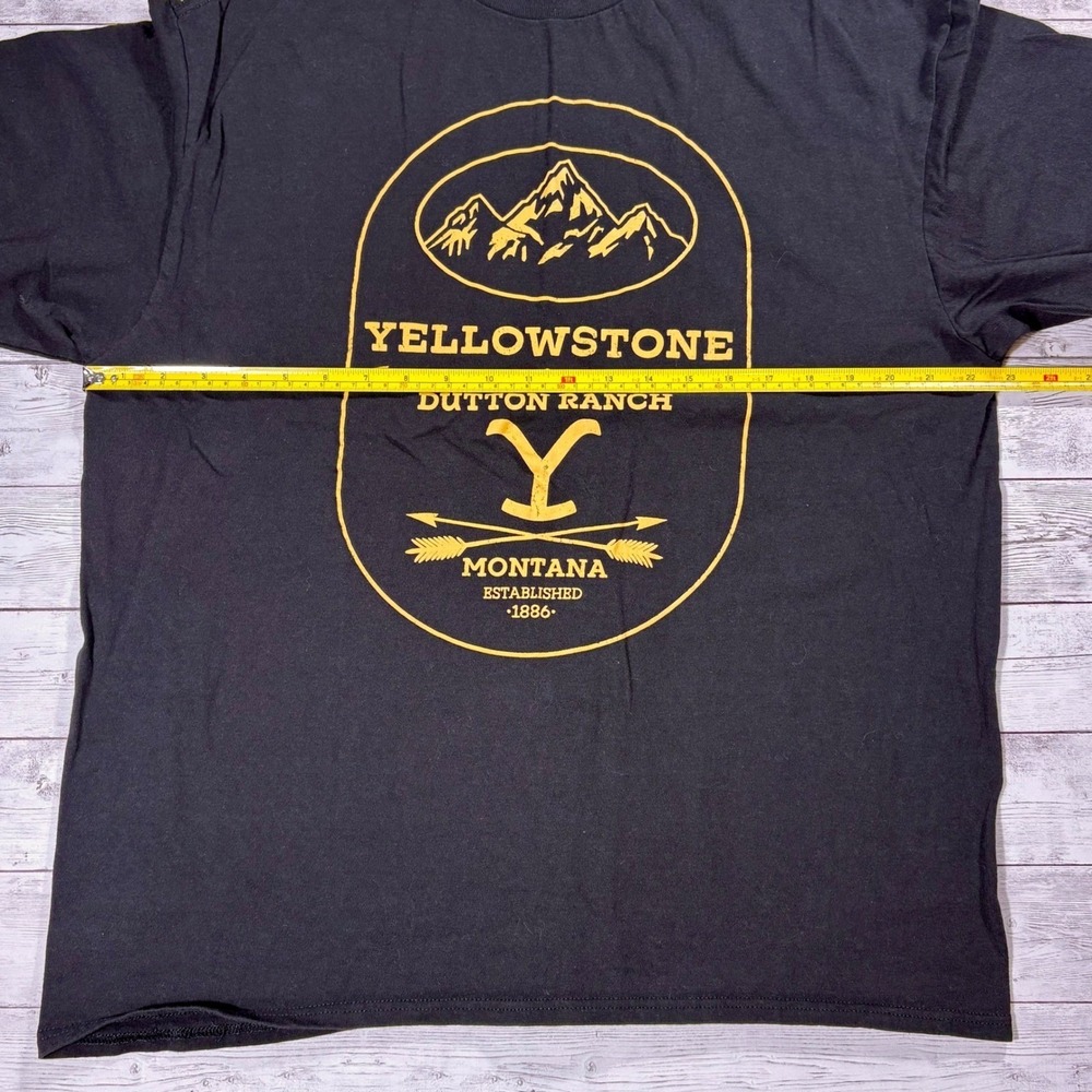 Yellowstone Dutton Ranch Montana Graphic T-Shirt Black XL Paramount Network - Picture 8 of 11